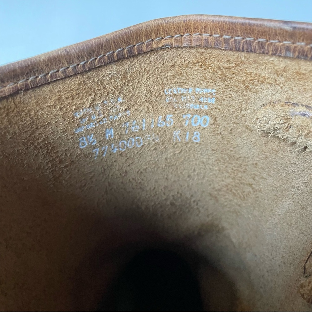 FRYE Engineer 12R Biker Western Boots in distressed brown leather- women’s 8.5 - Picture 7 of 8